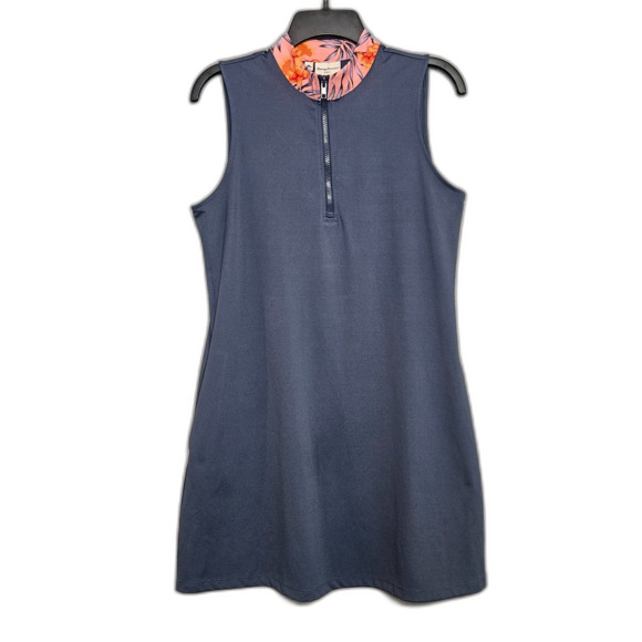 Tommy Bahama Golf Dress Size Medium Navy Short Bodycon Sleeveless Athletic Wear - Picture 6 of 6